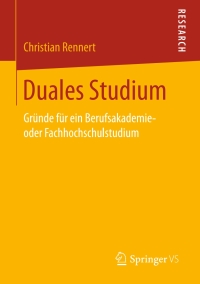 Cover image: Duales Studium 9783658175870