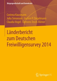 Imagen de portada: Länderbericht zum Deutschen Freiwilligensurvey 2014 9783658176143
