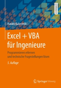 Imagen de portada: Excel + VBA für Ingenieure 5th edition 9783658176983