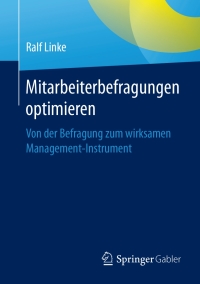 Immagine di copertina: Mitarbeiterbefragungen optimieren 9783658177218