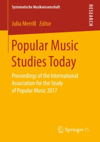 Imagen de portada: Popular Music Studies Today 9783658177393