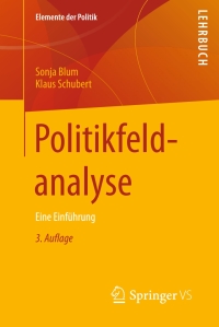 Omslagafbeelding: Politikfeldanalyse 3rd edition 9783658177577