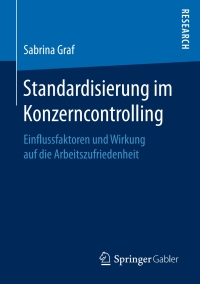 Cover image: Standardisierung im Konzerncontrolling 9783658177676