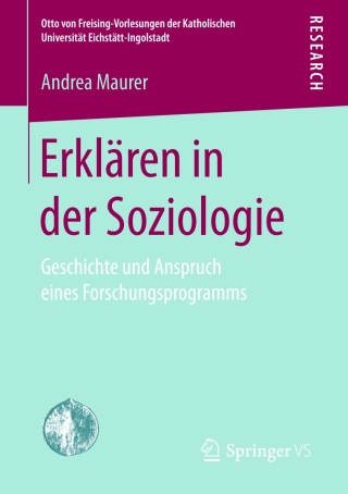Cover image: Erklären in der Soziologie 9783658177751