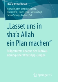 صورة الغلاف: „Lasset uns in shaʼa Allah ein Plan machen“ 9783658179496