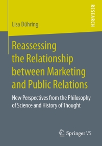 Cover image: Reassessing the Relationship between Marketing and Public Relations 9783658180331