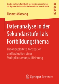 Imagen de portada: Datenanalyse in der Sekundarstufe I als Fortbildungsthema 9783658180362