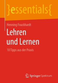 Cover image: Lehren und Lernen 9783658180638