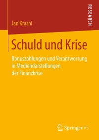 Cover image: Schuld und Krise 9783658181505