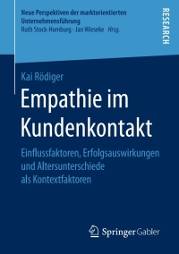 Cover image: Empathie im Kundenkontakt 9783658181574