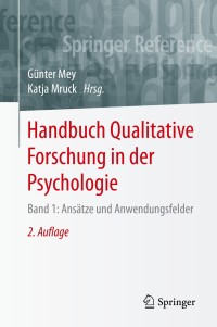 Omslagafbeelding: Handbuch Qualitative Forschung in der Psychologie 2nd edition 9783658183882
