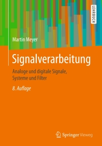 表紙画像: Signalverarbeitung 8th edition 9783658183202