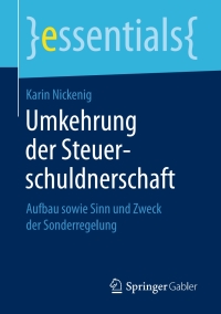 Imagen de portada: Umkehrung der Steuerschuldnerschaft 9783658183615