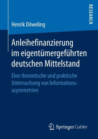 Cover image: Anleihefinanzierung im eigentümergeführten deutschen Mittelstand 9783658183738