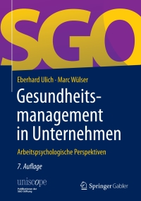Imagen de portada: Gesundheitsmanagement in Unternehmen 7th edition 9783658184346