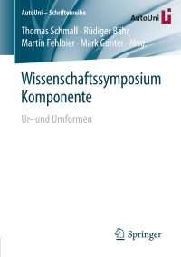 Cover image: Wissenschaftssymposium Komponente 9783658184759