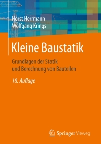 Omslagafbeelding: Kleine Baustatik 18th edition 9783658185237