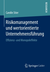 Imagen de portada: Risikomanagement und wertorientierte Unternehmensführung 9783658186272