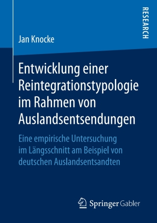 Imagen de portada: Entwicklung einer Reintegrationstypologie im Rahmen von Auslandsentsendungen 9783658186357