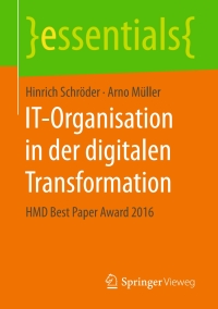 Cover image: IT-Organisation in der digitalen Transformation 9783658186449