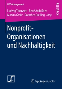 Cover image: Nonprofit-Organisationen und Nachhaltigkeit 9783658187057