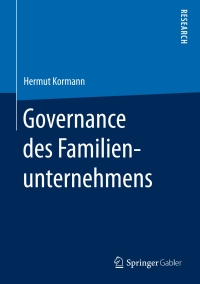 Imagen de portada: Governance des Familienunternehmens 9783658187620