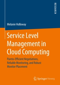 Omslagafbeelding: Service Level Management in Cloud Computing 9783658187729