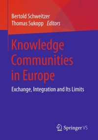 Titelbild: Knowledge Communities in Europe 9783658188511