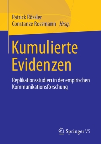 Omslagafbeelding: Kumulierte Evidenzen 9783658188580