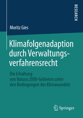Cover image: Klimafolgenadaption durch Verwaltungsverfahrensrecht 9783658189266