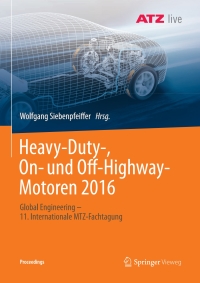 Imagen de portada: Heavy-Duty-, On- und Off-Highway-Motoren 2016 9783658190118