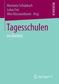 Imagen de portada: Tagesschulen 9783658190231