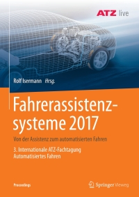 Cover image: Fahrerassistenzsysteme 2017 9783658190583