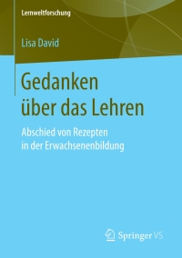 Titelbild: Gedanken über das Lehren 9783658190644