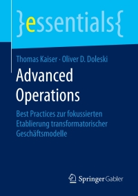 Cover image: Advanced Operations 9783658190897