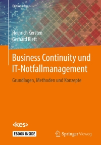 Cover image: Business Continuity und IT-Notfallmanagement 9783658191177