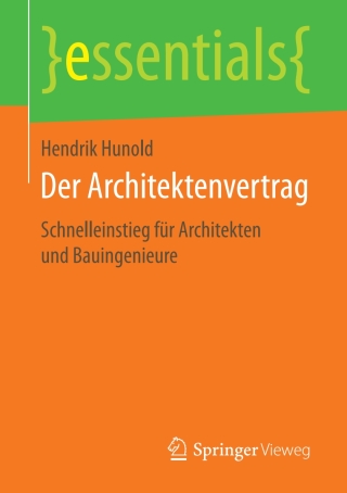 صورة الغلاف: Der Architektenvertrag 9783658191481