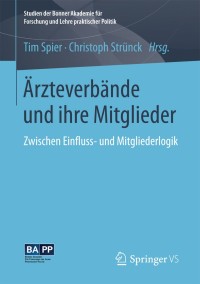 صورة الغلاف: Ärzteverbände und ihre Mitglieder 9783658192488