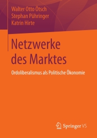 صورة الغلاف: Netzwerke des Marktes 9783658193638