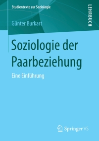 Cover image: Soziologie der Paarbeziehung 9783658194048