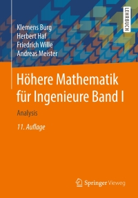 Imagen de portada: Höhere Mathematik für Ingenieure Band I 11th edition 9783658194277