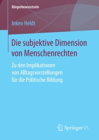 Cover image: Die subjektive Dimension von Menschenrechten 9783658194314