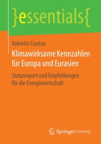 Imagen de portada: Klimawirksame Kennzahlen für Europa und Eurasien 9783658195144