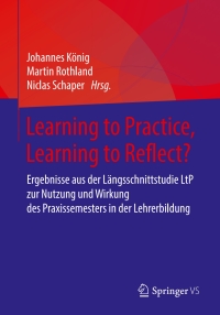 Cover image: Learning to Practice, Learning to Reflect? 9783658195359