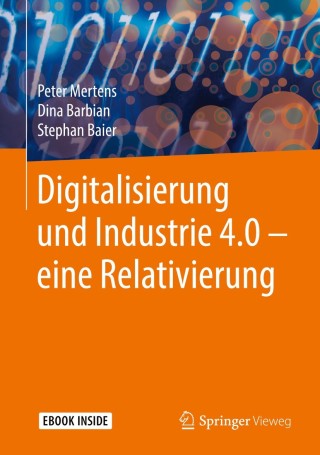 Imagen de portada: Digitalisierung und Industrie 4.0 – eine Relativierung 9783658196318