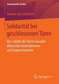 Titelbild: Solidarität bei geschlossenen Türen 9783658197117