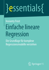 Cover image: Einfache lineare Regression 9783658197315