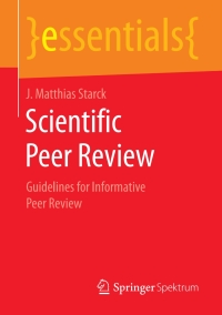 Imagen de portada: Scientific Peer Review 9783658199142