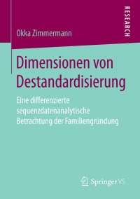 Titelbild: Dimensionen von Destandardisierung 9783658199487