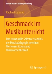 Cover image: Geschmack im Musikunterricht 9783658202026